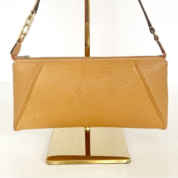 Salvatore Ferragamo Handbags - SALVATORE FERRAGAMO Lambskin Gancini Pouch Vintage Shoulder Bag
